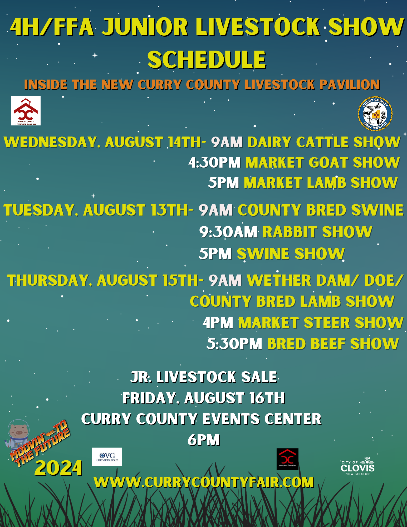 4HFFA Junior Livestock Show Schedule (US Letter)