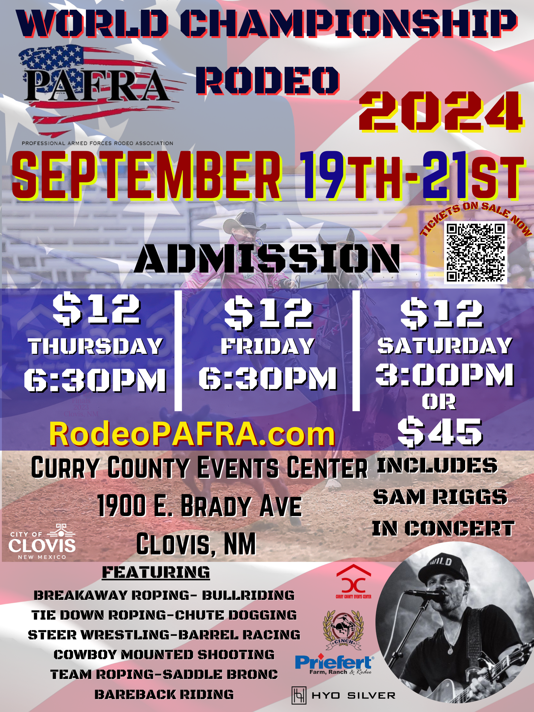 PAFRA world championship rodeo September 19th, 20th, and 21st.